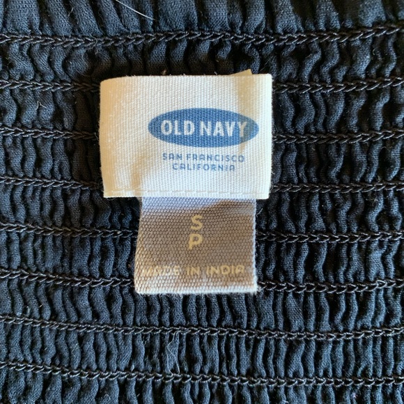 Black Old Navy linen / cotton midi dress, size S/P - Picture 6 of 6